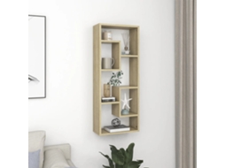 Vidaxl Estante De Parede 36x16x90 Cm Derivados Madeira Carvalho Sonoma