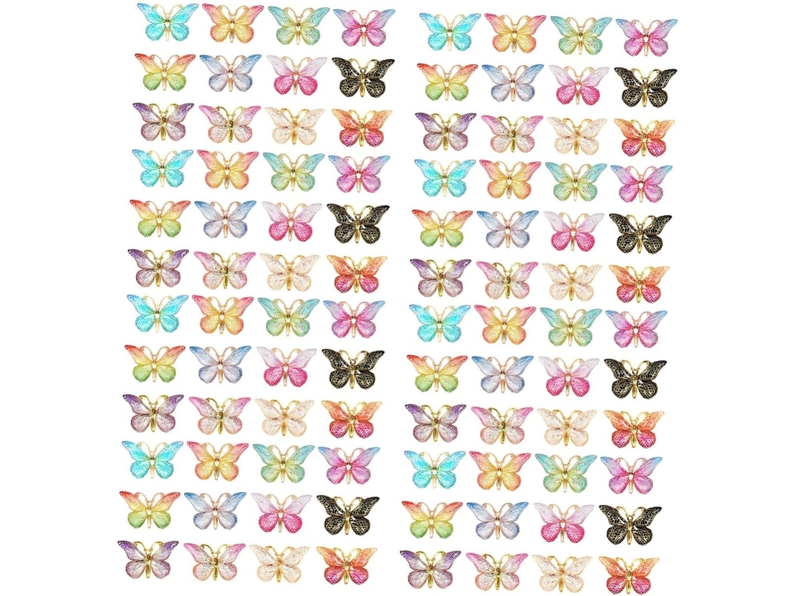 Conjunto De 96 Tachinhas Formatos Variados Para Decoração Paredes,