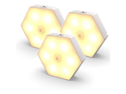 Luz Noturna Nova Line com Sensor de Movimento, 3 Unidades, LED Automática, Sem Fio, para Quarto e Armário