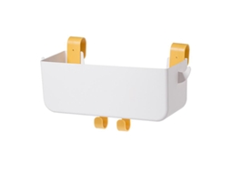 Lurelia Gancho Organizador, 2 Unid., Em Plástico, Em Abs, Para Casa, Branco/amarelo, Capacidade De Carga De Até 5 Kg
