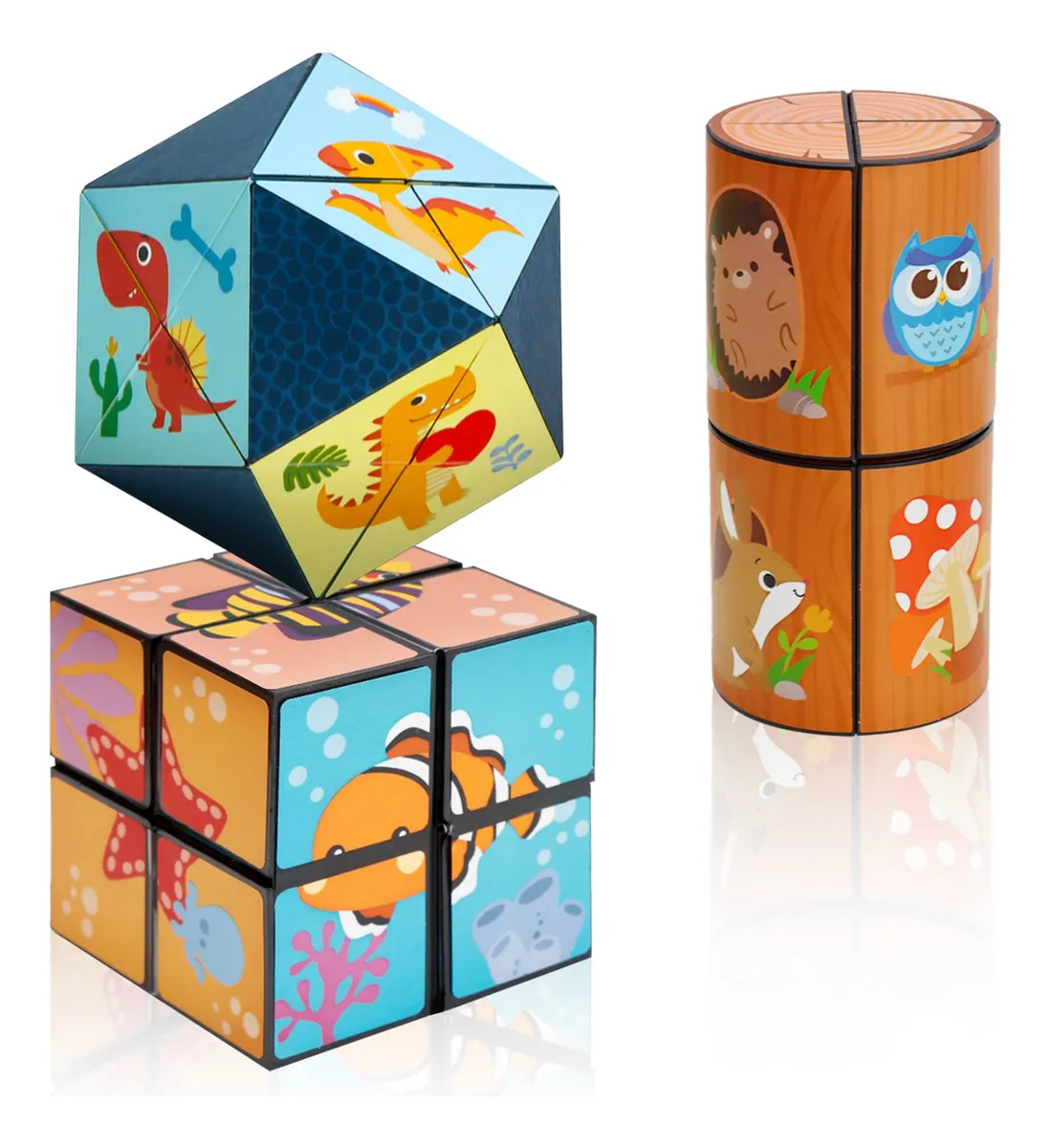 Conjunto de Cubo Mágico Star Cube, Yoshimoto Cube 2 em 1 Paravayotoy
