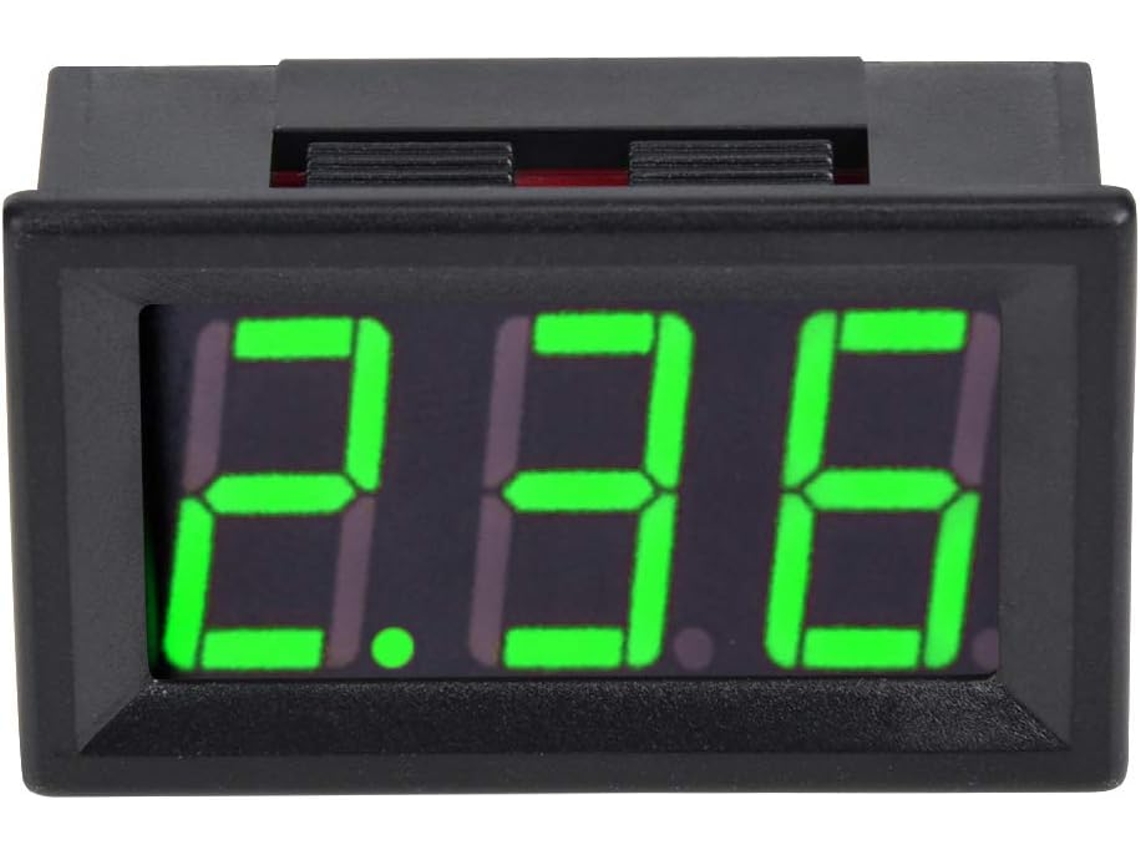 Amperímetro Digital De Painel Com Display 3 Dígitos 0 A 10a 30v