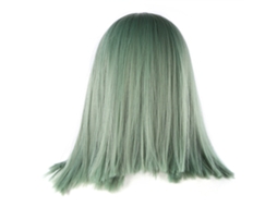 2026 peluca Recta Sintética Azul Verde Lc266 de Alta Temperatura para Mujer, Moda Y Duradera, Ideal para Fiestas, Cosplay Y Uso Diario