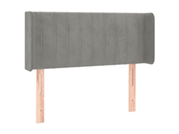 Headboard, Headboards Vidaxl Cinzeto Veludo (93 X 16 X 78/88 Cm)