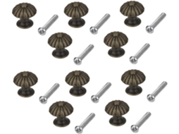 Conjunto De 10 Mini Puxadores Redondos Vintage Para Armários Cozinha, Puxadores Retrô Para Gavetas E Gabinetes