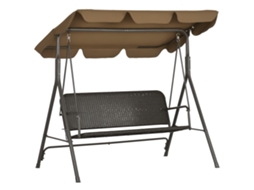 Conjunto Jardim 4 Peças com duas poltronas, sofá, mesa, cinza QINGYU TECH