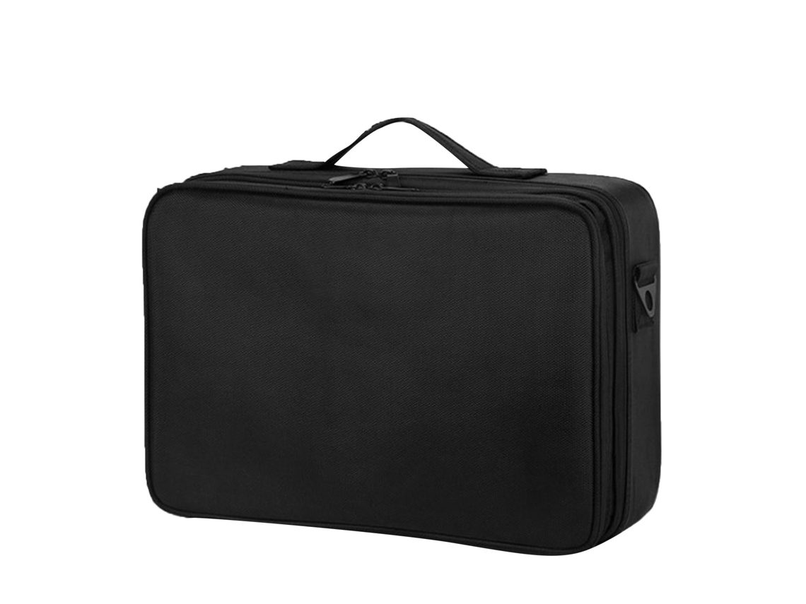 Bolsa De Maquiagem Viagem Grande Capacidade Divisórias Ajustáveis