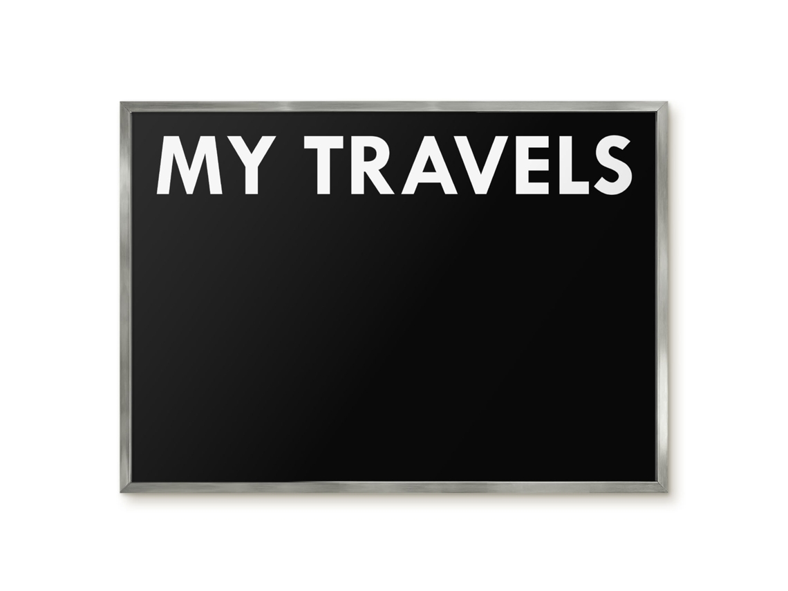 Magnetic Board For Wall My Travels For The Bedroom Espelharte (70x50 Cm)