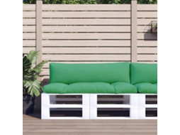 Vidaxl Almofadões Para Móveis De Paletes 2 Pcs Tecido Verde