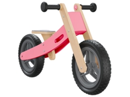 Bicicleta de equilíbrio VIDAXL para criança rosa