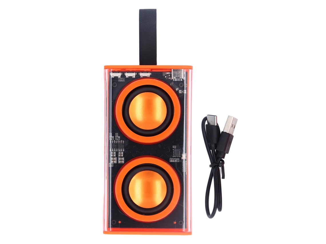 Altifalante Bluetooth Transparente LAXISCREED com Luzes Led Coloridas