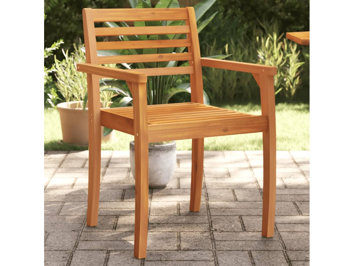 Vidaxl Cadeiras De Jardim 4 Pcs 59x55x85 Cm Madeira De Acácia Maciça