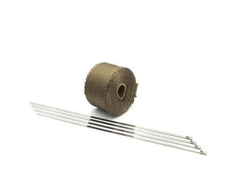 Envoltório de tubo de escape resistente ao calor de 5 m, Sefis Bronze