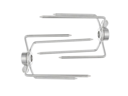 2pcs Garfos Para Assar Frango Em Aço Inoxidável Allinless