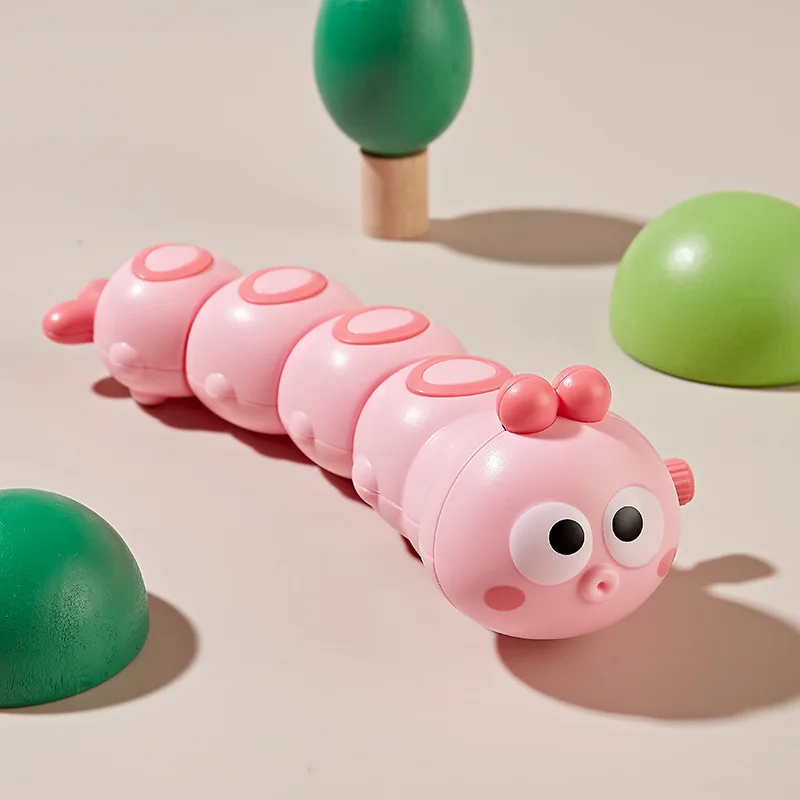 (rosa) Brinquedo Infantil De Lagarta De Desenho Animado, Brinquedo Para Engatinhar, Adequado Para Bebês Brincarem.