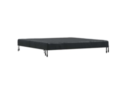 Conjunto 1 Decoração De Mesa Vidaxl Preto Tecido (122 X 122 X 15 Cm)
