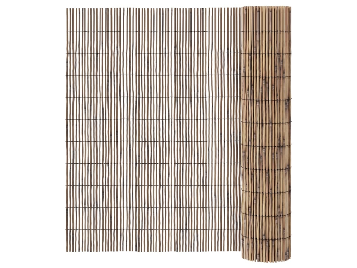 Vedação de jardim VIDAXL Marrom (600x100 cm)