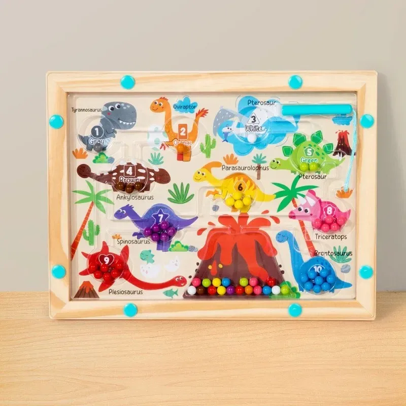 Jogo Montessori De Classificação Magnética De Cores: Aprimora A Atenção E A Coordenação Motora Fina Um Brinquedo Educativo Para Crianças.