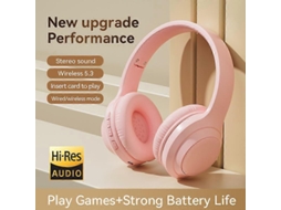 Fones de Ouvido Bluetooth Sem Fio, Microfone, TF, Música TAISHENGDA
