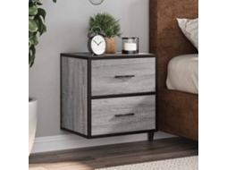 Vidaxl Mesa De Cabeceira De Parede 40x31x39,5 Cm Cinzento Sonoma