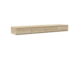 Gavetas de Cama com Gaveta Carvalho Sonoma 140x36,5x16,5 cm