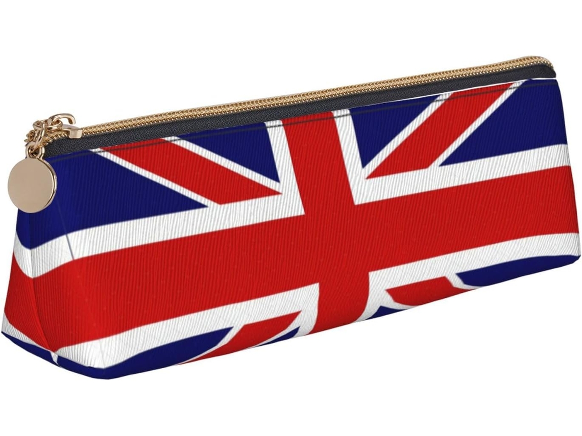 Estojo Multifuncional Portátil Com A Bandeira Britânica Para Lápis, Ideal Para Professores, Alunos E Escolas.