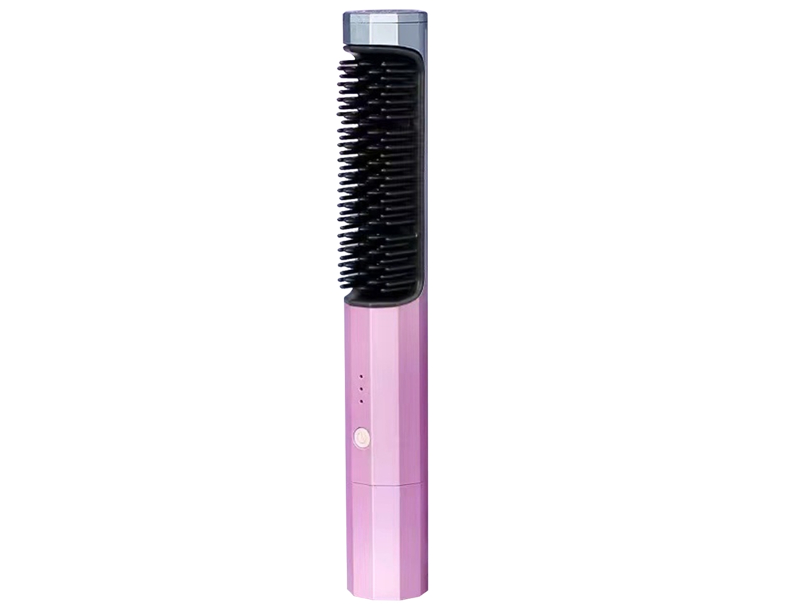 2026 pincel Alisador de Cabelo com 3 Níveis de Temperatura, Anti dano, para Uso Seco e Úmido, Cor Degradê Roxa