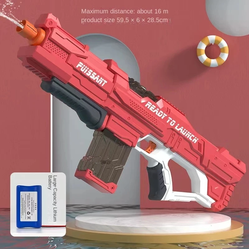 Brinquedo Elétrico Lançador De Água Para Praia E Piscina (vermelho) -aquaforge