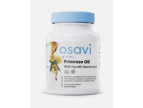 Óleo de Prímula com Vitamina AY 1800mg 60 Cápsulas Softgel Osavi