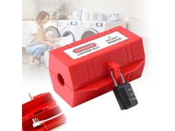 Caixa Grande Vermelha À Prova Dágua17,8×6×6cm Proteção De Eletrodomésticos Externos Com Trava Atualizada Zeuxo