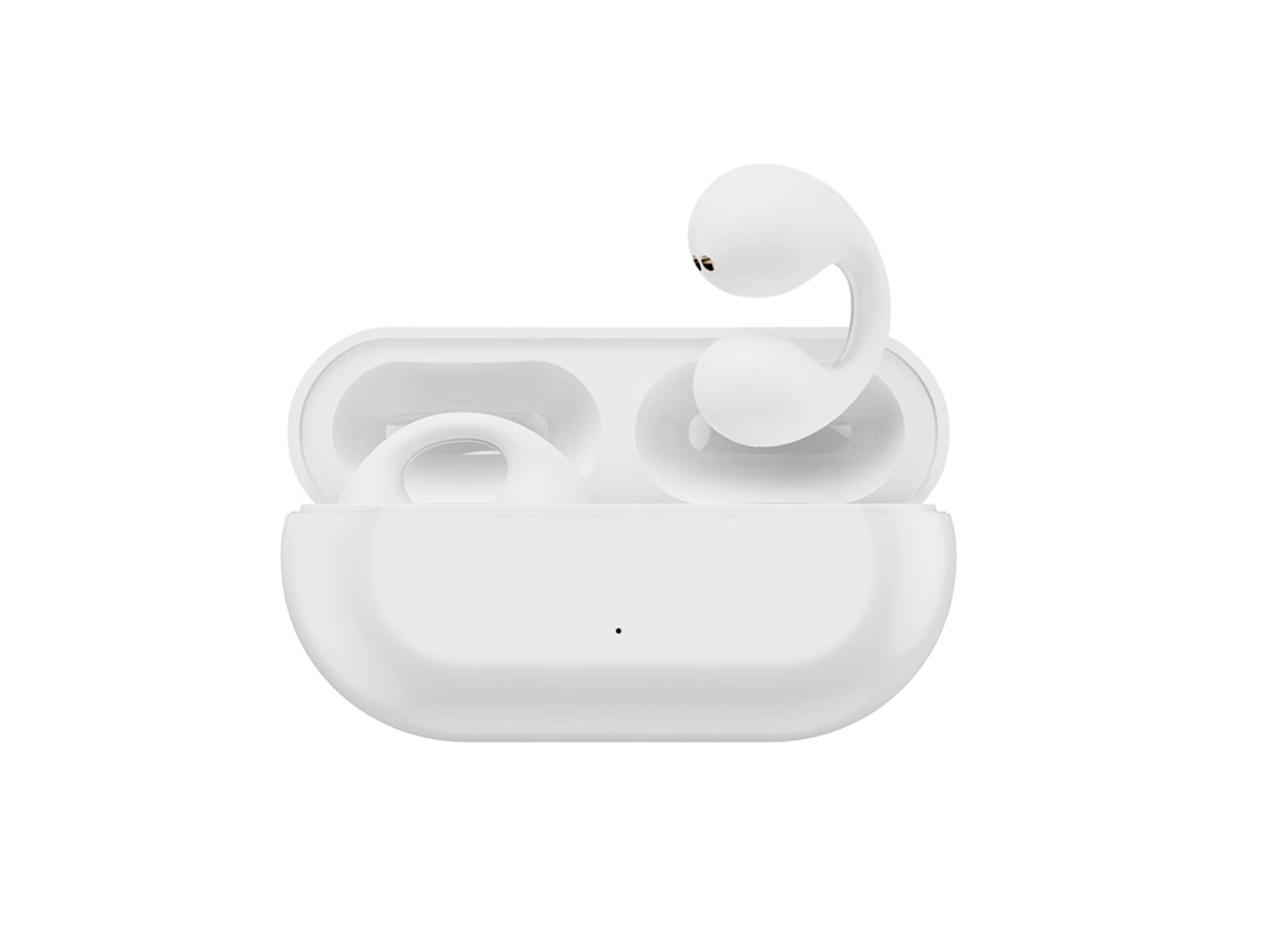 Am-Tw01 Semicircle Bone Conduction Sports Running True Wireless Bluetooth Headphones Not In Ear Brinco Atmosphere White