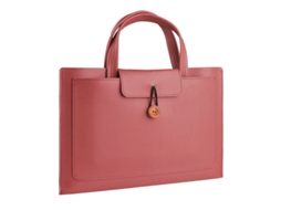 Bolsa Para Portátil Czhhmart Em Pu Impermeável, Proteção 360°, Compatível Com Notebooks De 15 Polegadas Vermelho