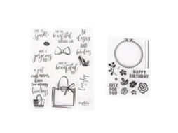 2 Peças De Selos Transparentes De Silicone Diy Para Scrapbooking E Decoração De Cartões