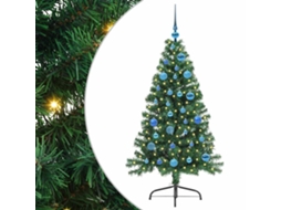 Conjunto 1 Decoração De Árvore De Natal Vidaxl Verde Pvc (150 Cm)