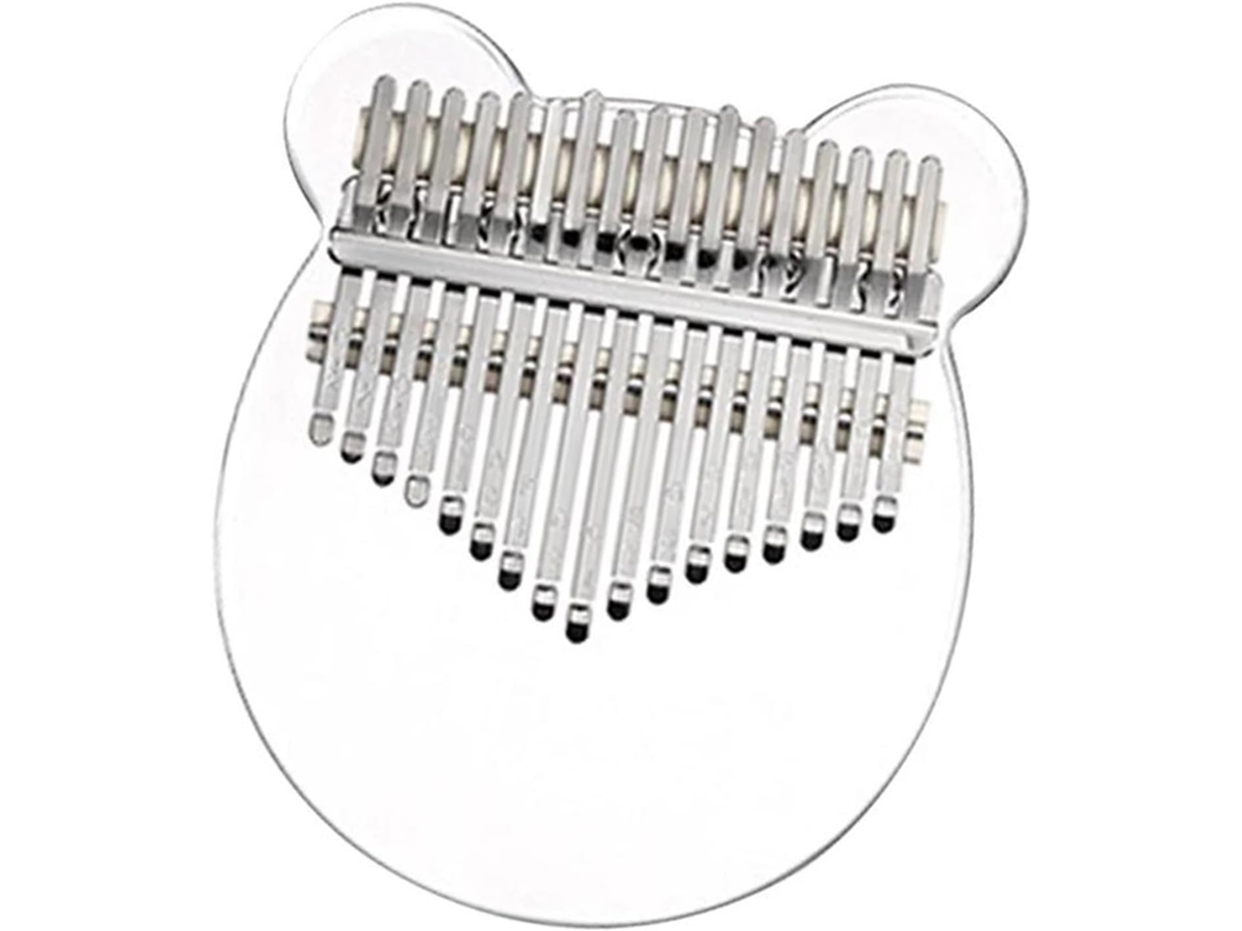 Mini Kalimba Em Acrílico Transparente