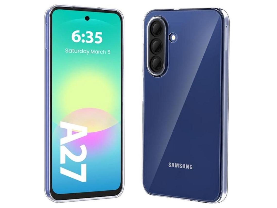 Capa Para Samsung Galaxy A27 5g - Capa De Silicone Gel Fina Película De Tela - Transparente