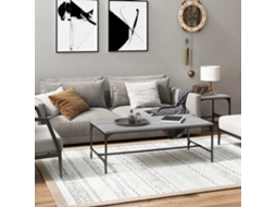Vidaxl Mesa De Centro 80x50x35 Cm Derivados De Madeira Cinzento Sonoma