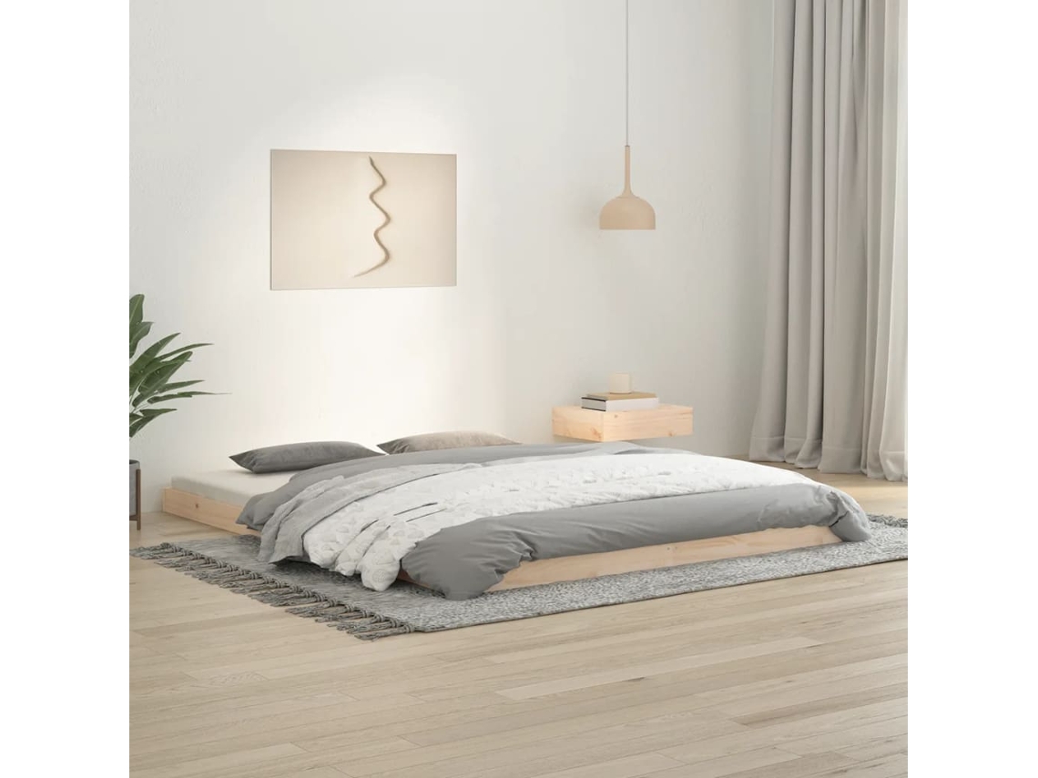 Vidaxl Estrutura De Cama 160x200 Cm Madeira De Pinho Maciça