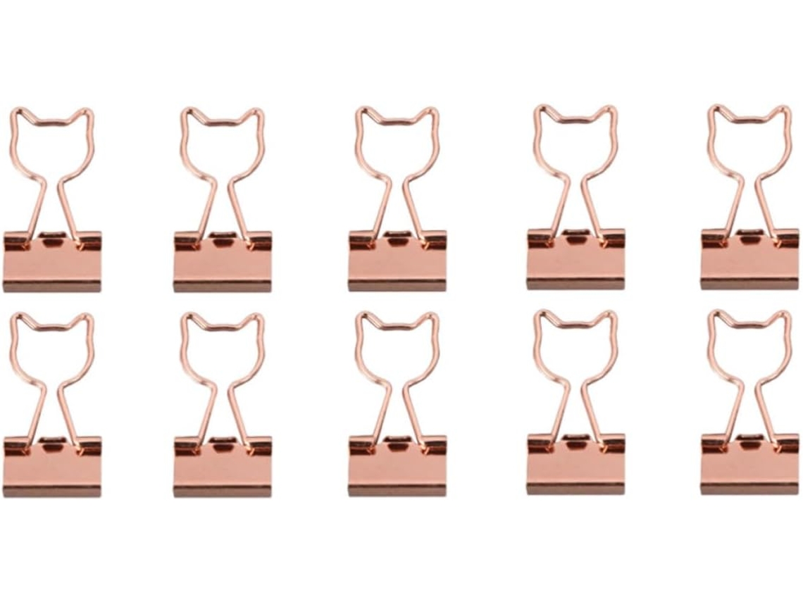 Kit Aboofan com 10 prendedores de mesa de metal, fixação extra forte e fáceis de remover para trabalhos escolares.