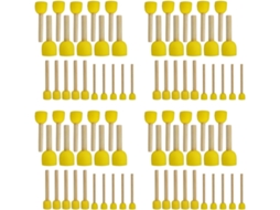 Conjunto de 80 Pincéis de Esponja Redondos para Pintura Infantil Conjunto de Esponjas SFUSHOS