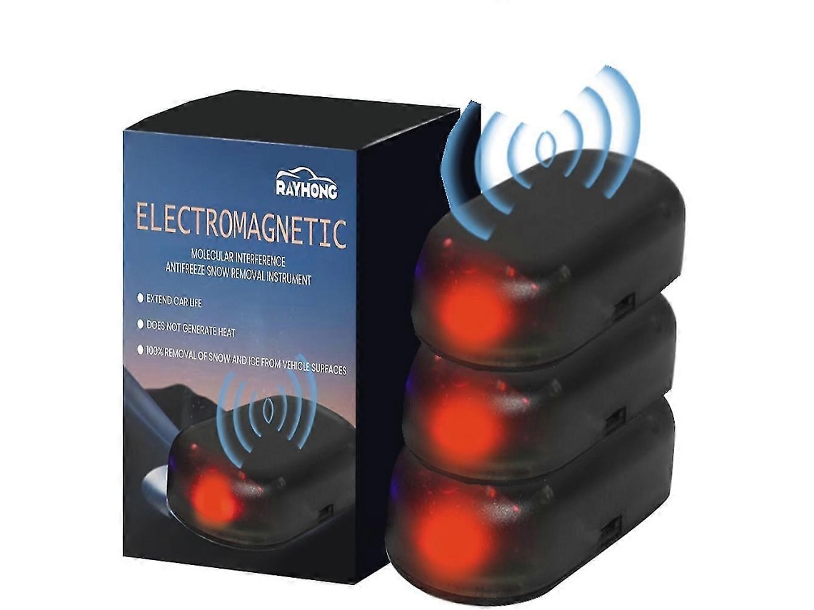 3 piezas de descongelador electromagnético actualizado, removedor de nieve, interfaz molecular, anticongelante para coche | S/MARCA