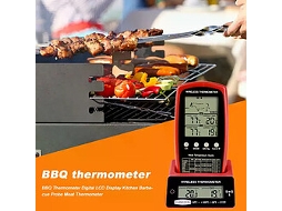 Termômetro Digital Para Churrasco Com Duas Sondas Oem