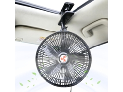 Ventilador Portátil De Encaixe Para Carro Ventilação Interna Resfriamento Pessoal Com Clipe Grade Do 2 Velocidades Sedãs