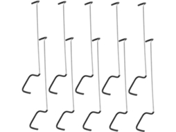 Conjunto de 10 Espátulas Topbathy, aço galvanizado, para poda e jardinagem (S)