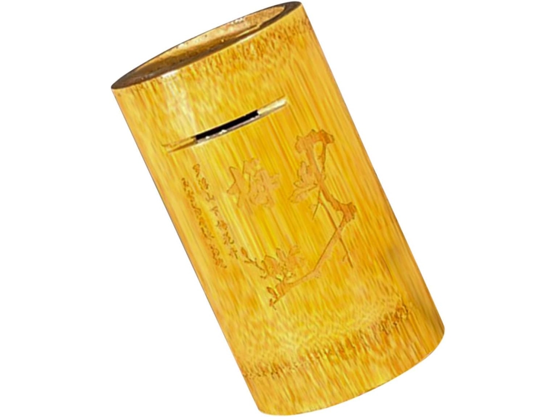 Cofrinho De Bambu Decorativo E Prático Para Adultos.