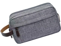 Nécessaire Masculina, Prática E Portátil Para Viagens, Cinza.