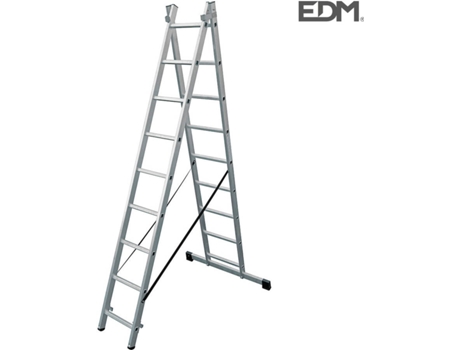 Escada Transformável de Alumínio EDM 2X9 Etapas