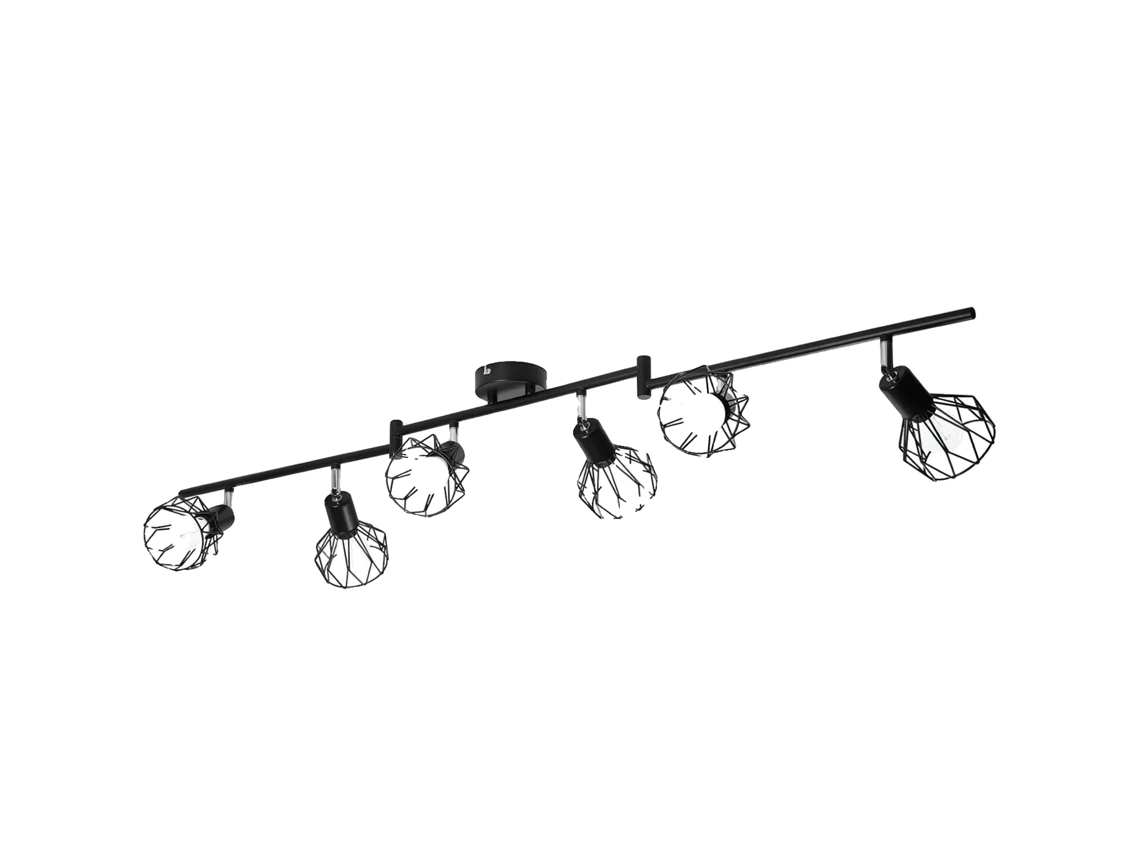 Spotlight De Teto, Estilo Vintage, Design Ajustã¡vel, 6 Luz, Sem Lã¢mpada Oem