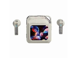 Fones De Ouvido Bluetooth Semi Intra Auriculares Com Tela Sensível Ao Toque Led Colorida E Estojo De Carregamento, Versão Em Inglês Ly Ebike