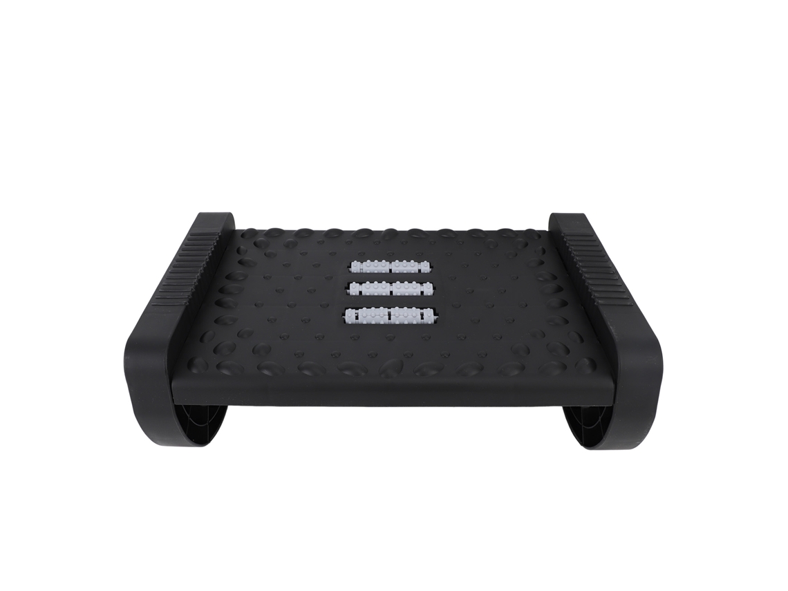 Repouso De Pé Para Mesa Com Rola E Massagem Preto